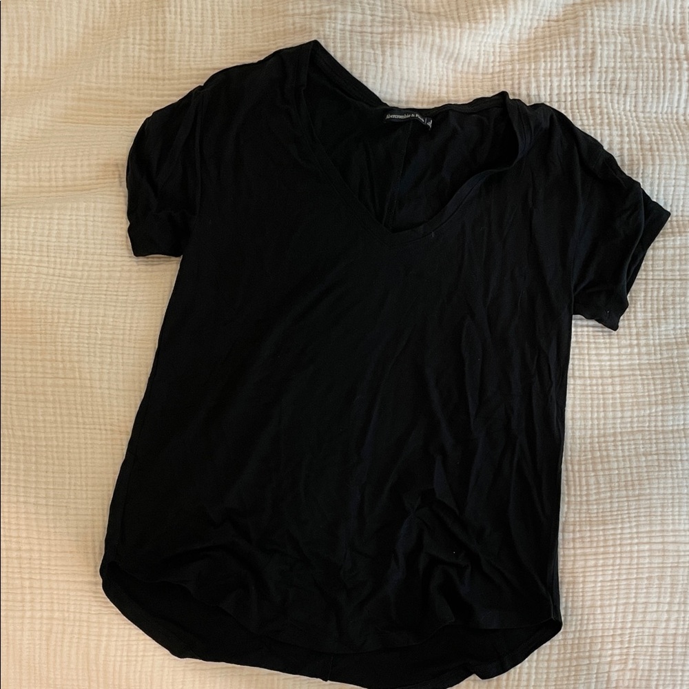Abercrombie & Fitch Black Short Sleeve Tee
